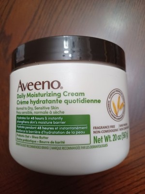 Aveeno Daily Moisturizing Cream - Prebiotic Oat Shea Butter 20 oz