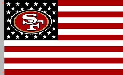 Custom Flag Football Team Souvenir Flag 90x150cm 3x5ft 49ers Home Decor Banner