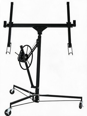 16FT Drywall Lift Plasterboard Panel Rolling Lifter Lockable Industrial Tool