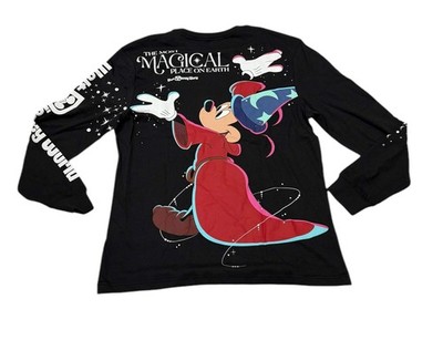 Walt Disney World Fantasia Sorcerer Mickey Long Sleeve Shirt | eBay
