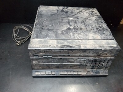 Fisher MC-617 Turntable Tape Deck Broken Missing pieces Parts Or Repair Only 