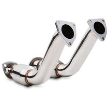 STAINLESS 200CPI SPORTS CAT DOWN PIPES FOR NISSAN SKYLINE 350GT VQ35 V35 03-09