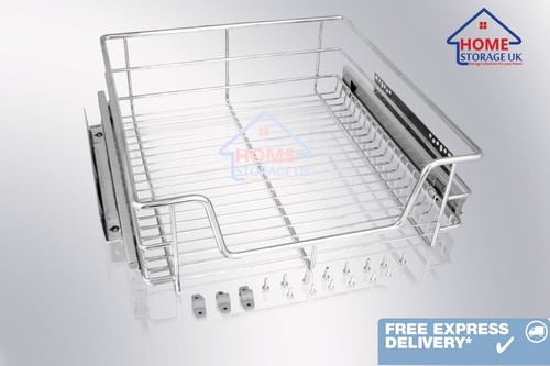PULL OUT WIRE STORAGE BASKETS CUPBOARD LARDER KITCHEN FREE DELIVERY 300 - 900mm - Picture 22 of 30