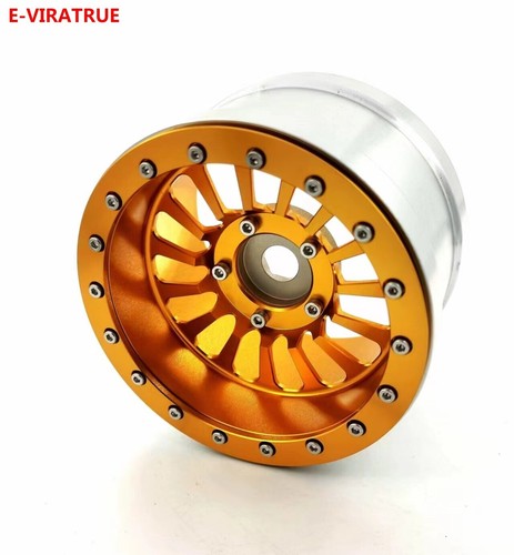 E-VIRATRUE 3.8''Alu Wheel Fits MICKEY THOMPSON For TRAXXAS SLEDGE 1/8 1pcs - Picture 3 of 7