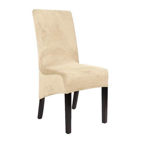 Cubierta de silla de comedor grande de terciopelo tamaño XL cubierta antideslizante respaldo largo cubiertas de silla de cocina - Imagen 21 de 36