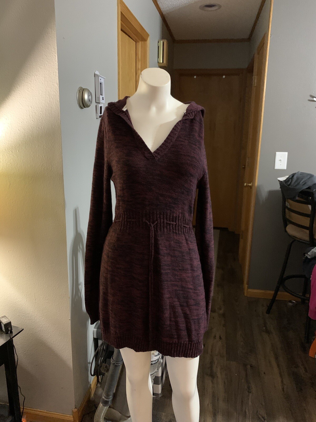 Roxy Boho Summer  Weight Sweater Dress Sz L. Fest… - image 1