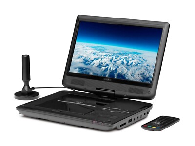 Reflexion DVD1017 portabler 10'' LCD-Bildschirm, DVD-Player und DVB-T2 HD Tuner