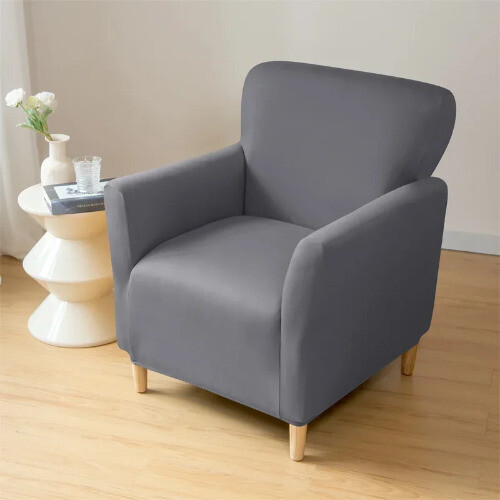 Spandex Stretch Armchair Slipcovers for Living Room Elastic Single Sofa Covers - Picture 23 of 31