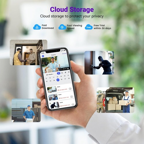 Videocitofono wireless Smart Wi-Fi telecamera di sicurezza campanello campanello ingresso e uscita - Foto 16 di 29