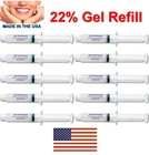 Teeth Whitening Gel Syringes 22% Tooth Bleaching Dental Whitener 10 pcs