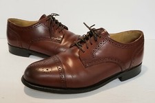 Bostonian Crown Windsor Oxford Cap Toe Dress Shoes Brown MENS SZ 8