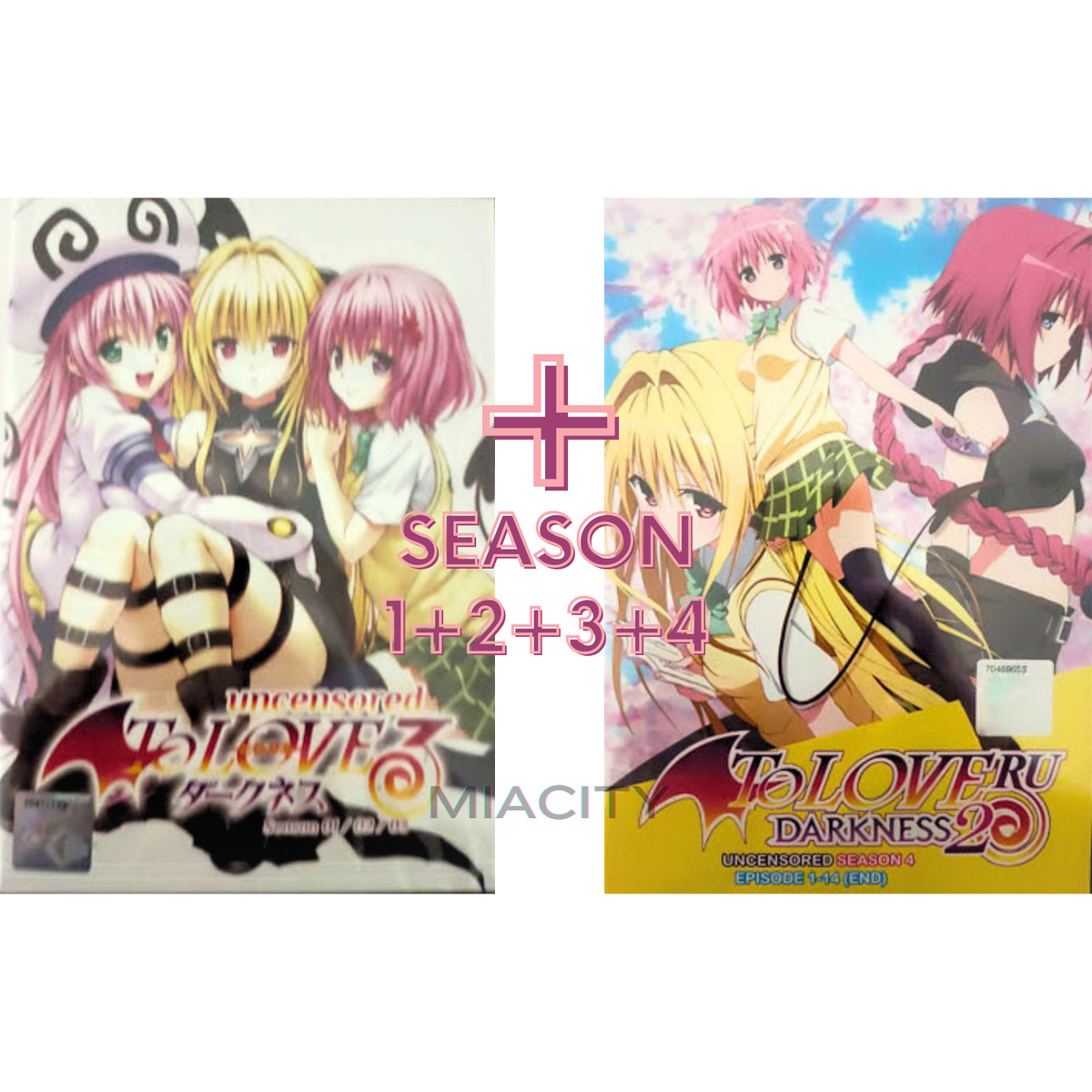 DVD Anime Uncensored To Love Ru Complete Season 1+2+3+4 (1-64 End)