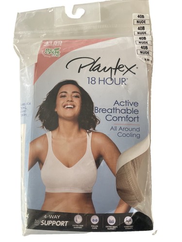 Playtex Women's 18 Hour Easy On/Easy Off Front & Back Close Wireless Bra - US400C (Post-Surgery & Mastectomy Friendly) - View #12