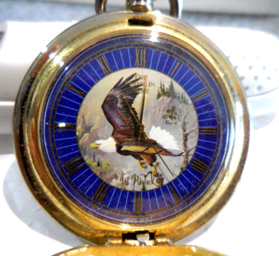 Mtr GOUSSET VINTAGE SIGNE TED BLDYLOCK,ORNE D'UN AIGLE,+CHAINE,TBEG & FONCT IONS