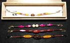 Vintage Japanese Kimono Accessories Haori-Himo 羽織紐 4 items 堆朱 Pearl other #13423