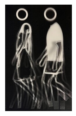 JULIAN OPIE Julian & Suzanne Walking 2006 Lenticular 3-D Motion