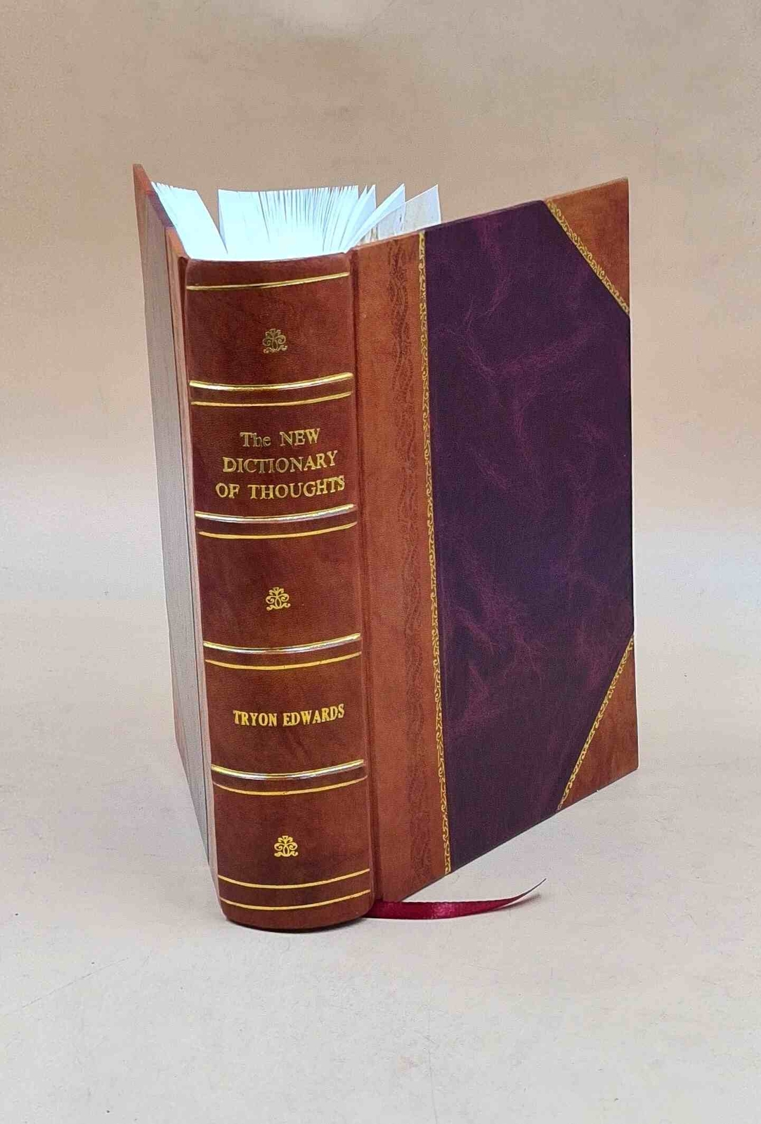 New Leather-Bound Dictionary of Thoughts and Quotations Cyclopedia