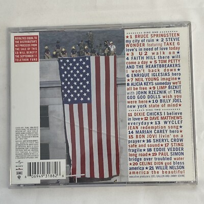 America: A Tribute to Heroes by Various Artists (CD, Dec-2001, 2