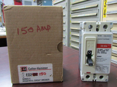   NEW CUTLER HAMMER 150 AMP CIRCUIT BREAKER 240 VAC 2 POLE ED2150