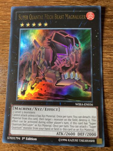 WIRA-EN036 Super Quantal Mech Beast Magnaliger 1st Ed Ultra Rare YuGiOh Card - Foto 1 di 2