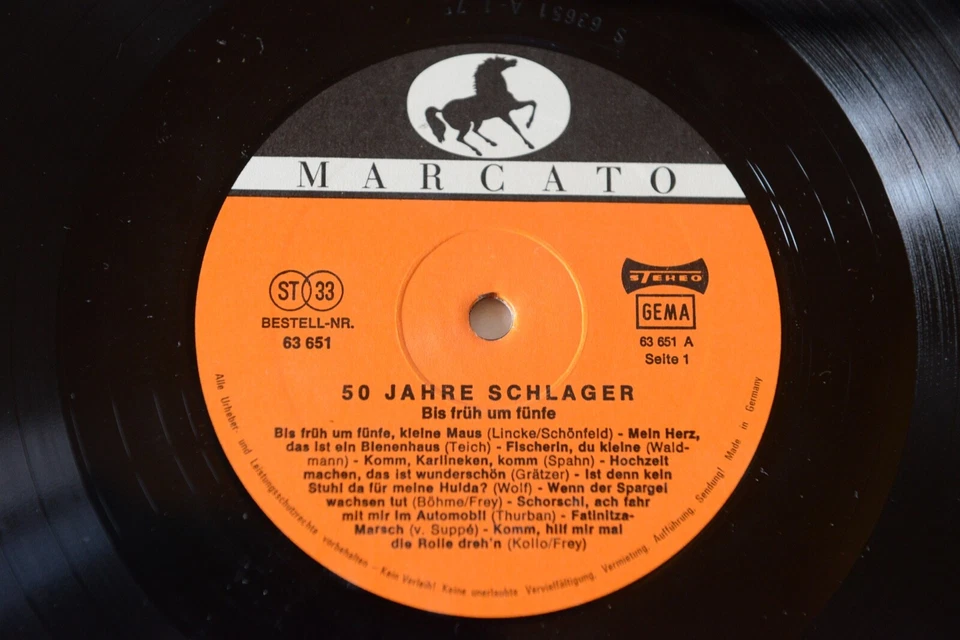 50 Jahre Schlager - 1900 / 1950 Marcato ‎ 63 650 box mit 6 LPs - Bild 4 von 4
