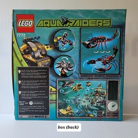 LEGO 7772 Aqua Raiders Lobster Strike 100% Complete with Instructions and Box.
