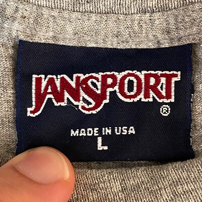 ニット+セーター 90s JANSPORT USA  IMPORT KNIT Vintage America University Shirt Mens Large Jansport Gray Crewneck