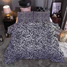 Full screen of notes 3D Print Duvet Quilt Doona Covers Pillow Case Bedding Sets