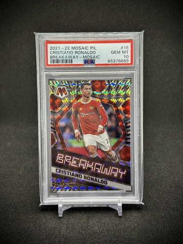 Cristiano Ronaldo 2022 Panini Mosaic Breakaway SP PSA 10 Portugal Manchester