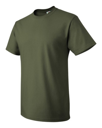 Fruit of the loom Men's HD Cotton Plain Crew Neck Short Sleeves T-Shirt 3931 - Picture 25 of 45
