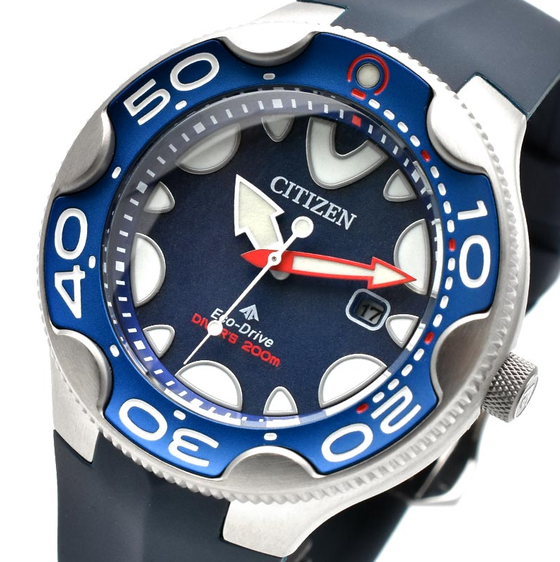 Citizen Promaster Blue Dial Orca Dive Watch Polyurethane Band