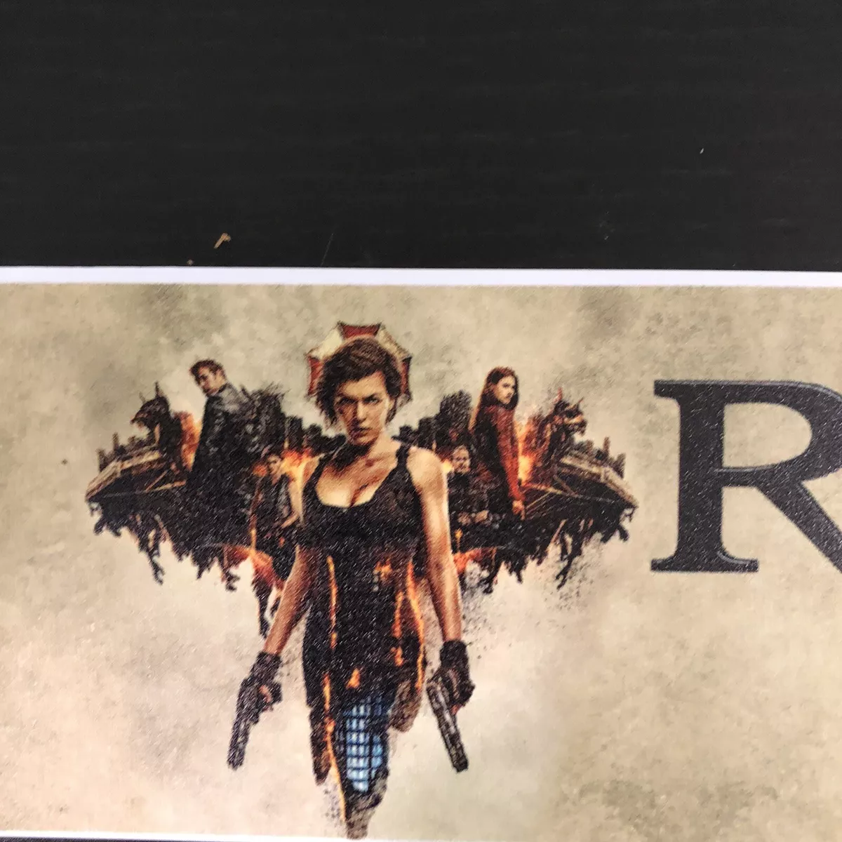 RESIDENT EVIL THE FINAL CHAPTER 2016 Movie Mylar Poster OG 2.5x11.5 Raccoon  City