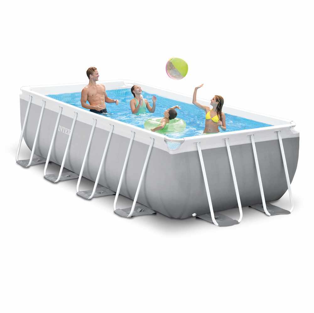 Piscina Elevada desmontable Intex 26788 ex 26776 Prism Frame rectangular 400x200