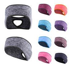 Winter Fleece Ear Warmers Headbands Women s Ponytail Headband Ear for Running