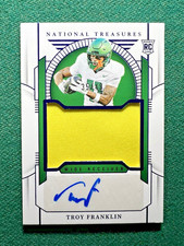 2024 National Treasures Collegiate Troy Franklin Rookie Patch Auto /49 RPA RC!