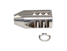 Stainless Steel Compact Muzzle Brake 1/2x28 TPI  5/8x24 TPI  5/8x32 TPI