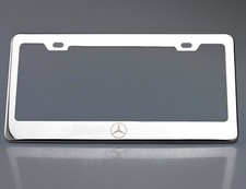 Custom License Plate Frame Laser Engraved Stainless Steel Fit Mercedes Benz
