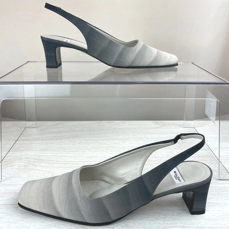 Zapatos de salón BALDAN Ombre gris con cordones para mujer (37)(6,5) Italia sirena cuadrada de oficina Foto 2 de 4