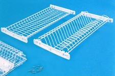 SCOLAPIATTI IN METALLO PLASTIFICATO PENSILE CUCINA COLA PIATTO INCASSO CM. 86 90