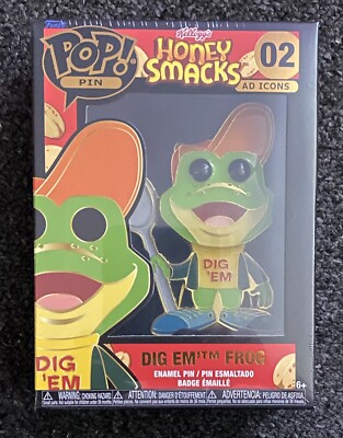 FUNKO, POP! PIN, AD ICONS, HONEY SMACKS, #02, DIG EM FROG, Neu in OVP