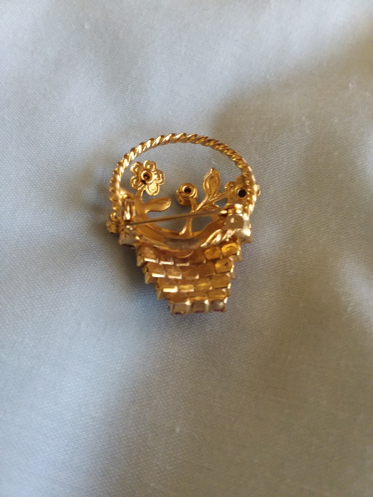 Vintage Easter/Spring Rhinestone Multi Color Flow… - image 5