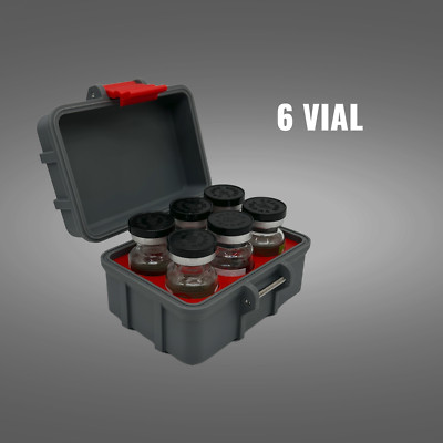 10ml Vial Storage Case   6 Slot TRT & Protocol Organizer | Travel-Ready Design