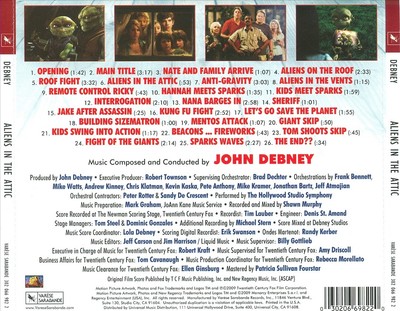 JOHN DEBNEY - ALIENS IN THE ATTIC [ORIGINAL MOTION PICTURE SOUNDTRACK] NEW CD