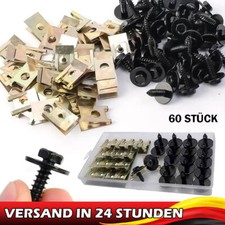 60x Kotflügel Stoßstangen Abdeckung Stoßstangen Schrauben U-Mutter Clips Für BMW