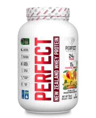 Perfect Sports PERFECT New Zealand Whey Protein Pineapple Mango 1.6lb NEW