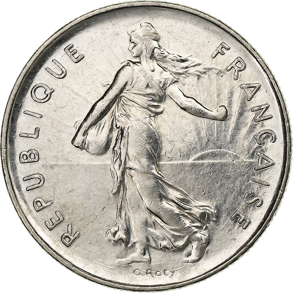 1164535] France, 5 Francs, Semeuse, 1991, Paris, Nickel Clad