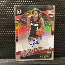 2020-21 Panini Donruss Signature Series Precious Achiuwa #SG-PAC Rookie Auto RC