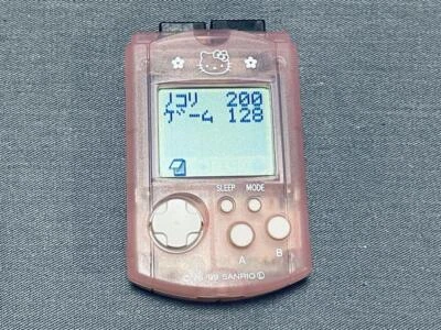 SEGA Dreamcast Hello Kitty Visual Memory Unit VMU Memory Card Clear Pink - Photo 1/4