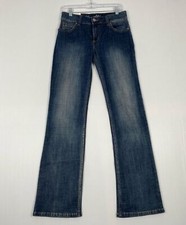 Wrangler Boot Cut Denim Blue Jeans Womens Size 9X34 Denim Regular