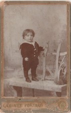 OTTOMAN TURKEY PERIOD CABIN PHOTOGRAPH - LITTLE BOY BABY
